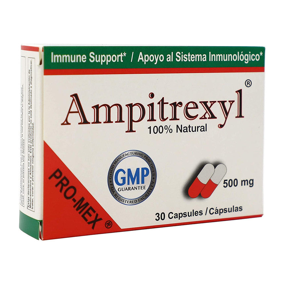Pro-Mex LLC Ampitrexyl 100% Natural 500mg Capsules, 30 Ea